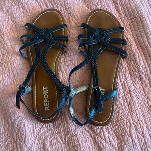 Report Black and Brown Braided Sandals. Womens sz 8.5